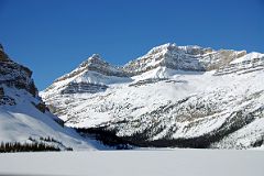 42 Frozen Bow Lake, Portal Peak and Mount Thompson From Icefields Parkway